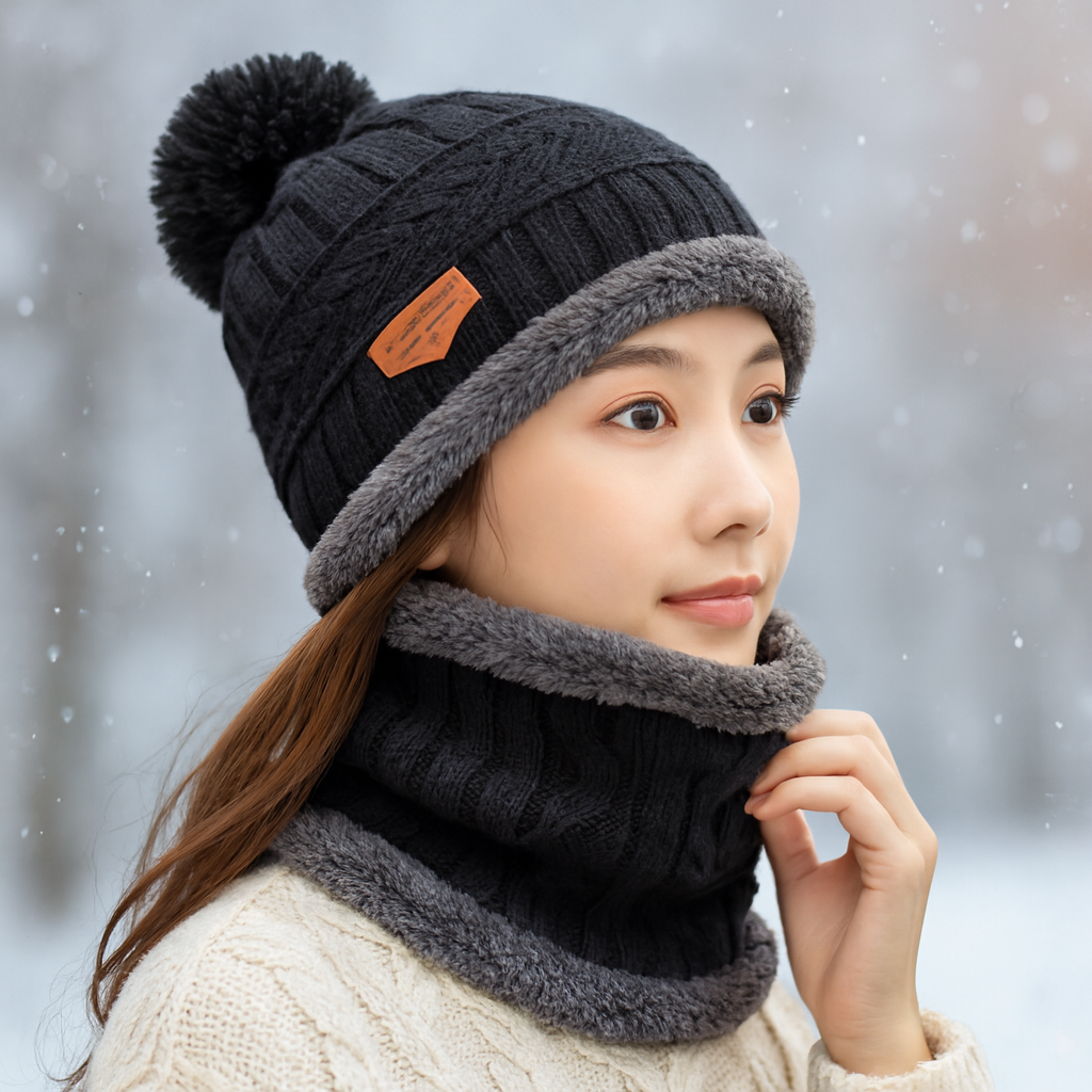 Head & Neck Cap Beanies Combo|Men & Women – Warm, Cozy & Stylish grey pack of 2