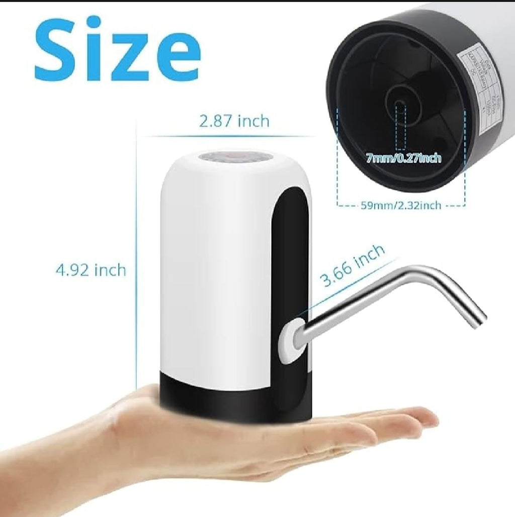 Automatic Electric Water Bottle Pump Dispenser – USB Rechargeable One-Touch Water Pump for Home, Office, Outdoor Use & Universal Gallon Bottles